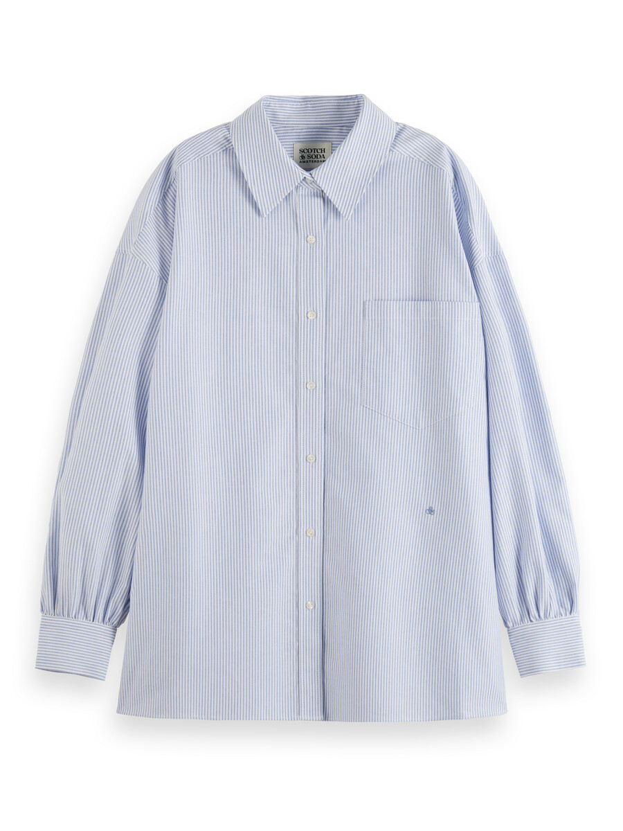 imprescindibles — camisa oxford a rayas para novia