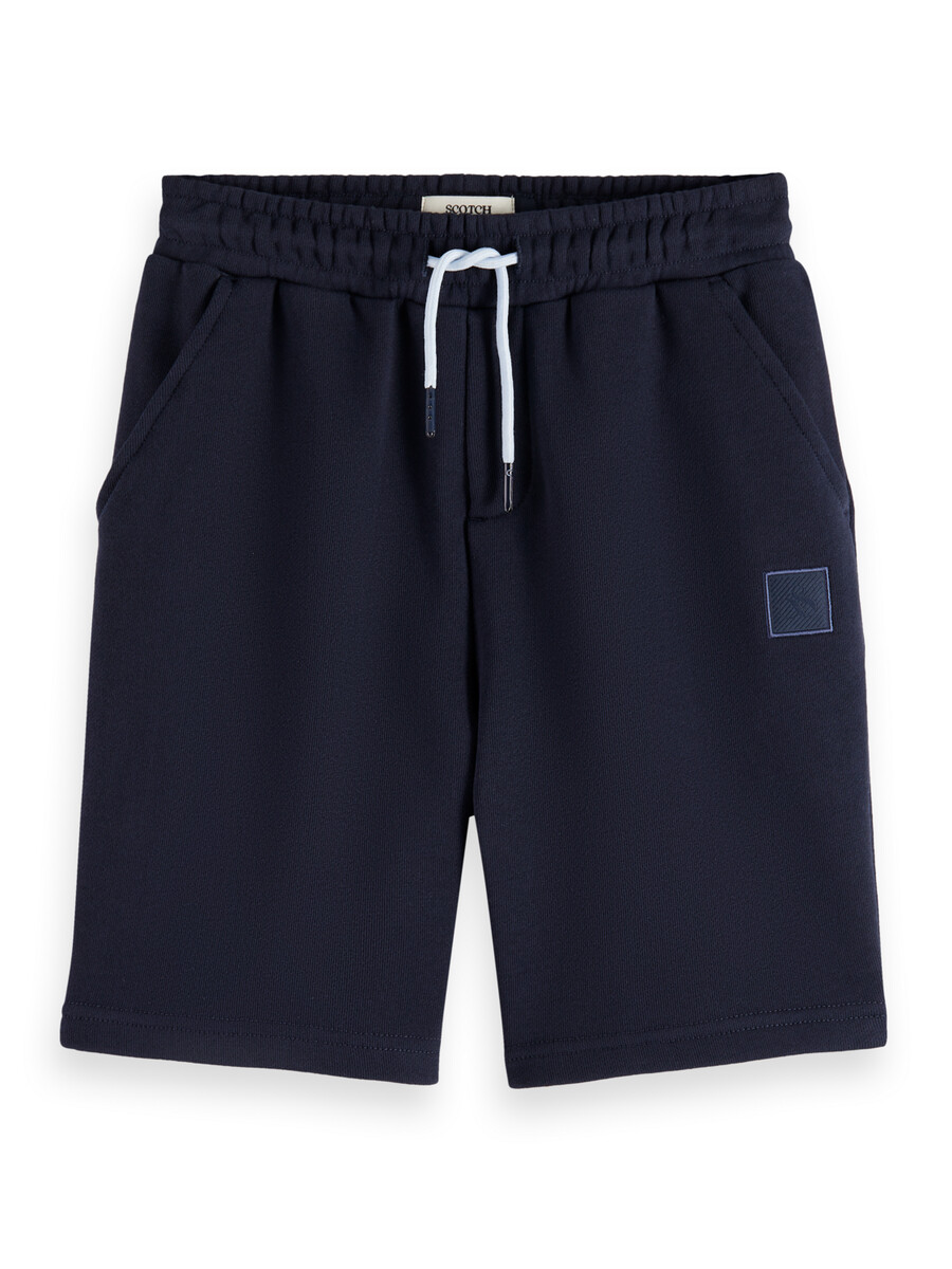 pantalones cortos deportivos con insignia y logotipo para niños