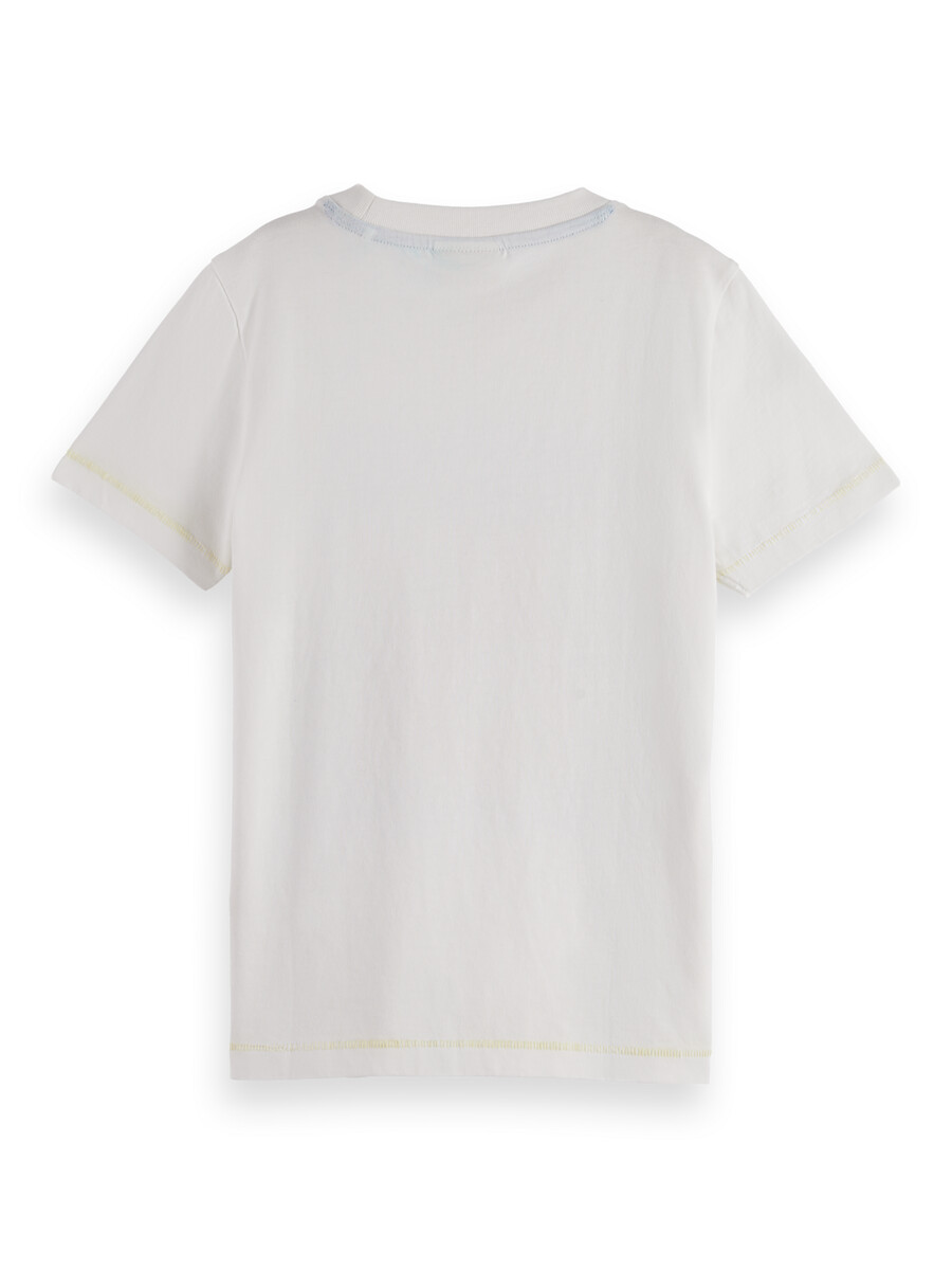 camiseta de béisbol con ilustraciones de corte regular para niño