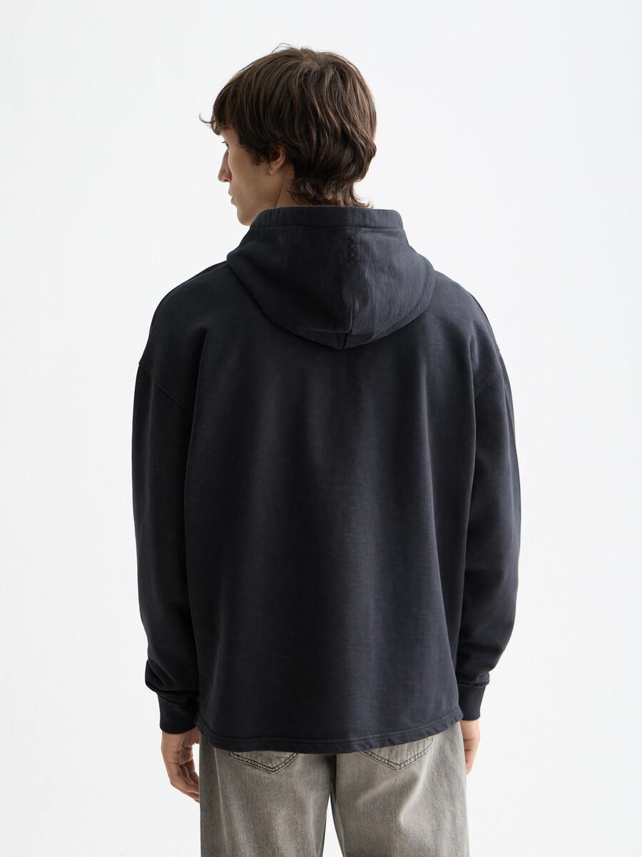 essentials — sudadera con capucha con logotipo bordado