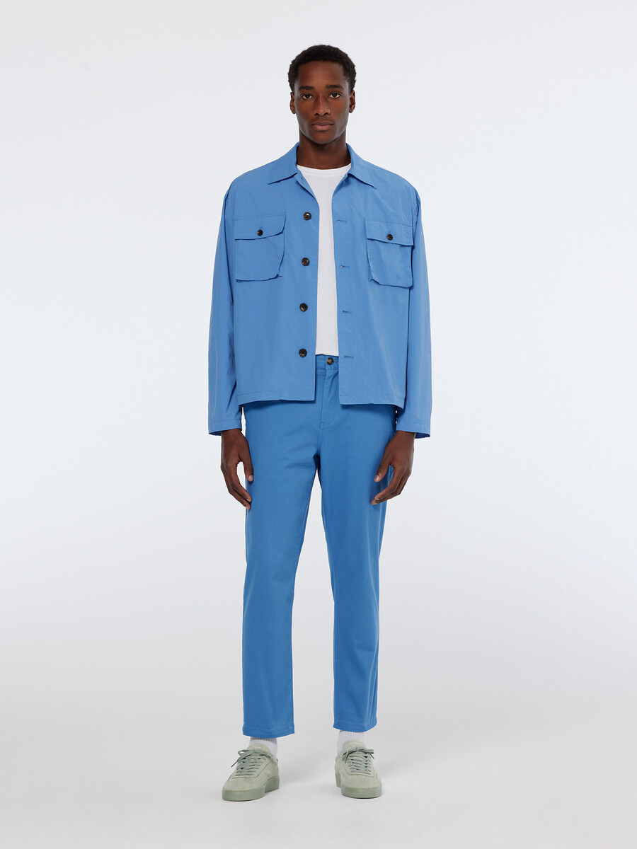 pantalón chino de mezcla de algodón lavado drift