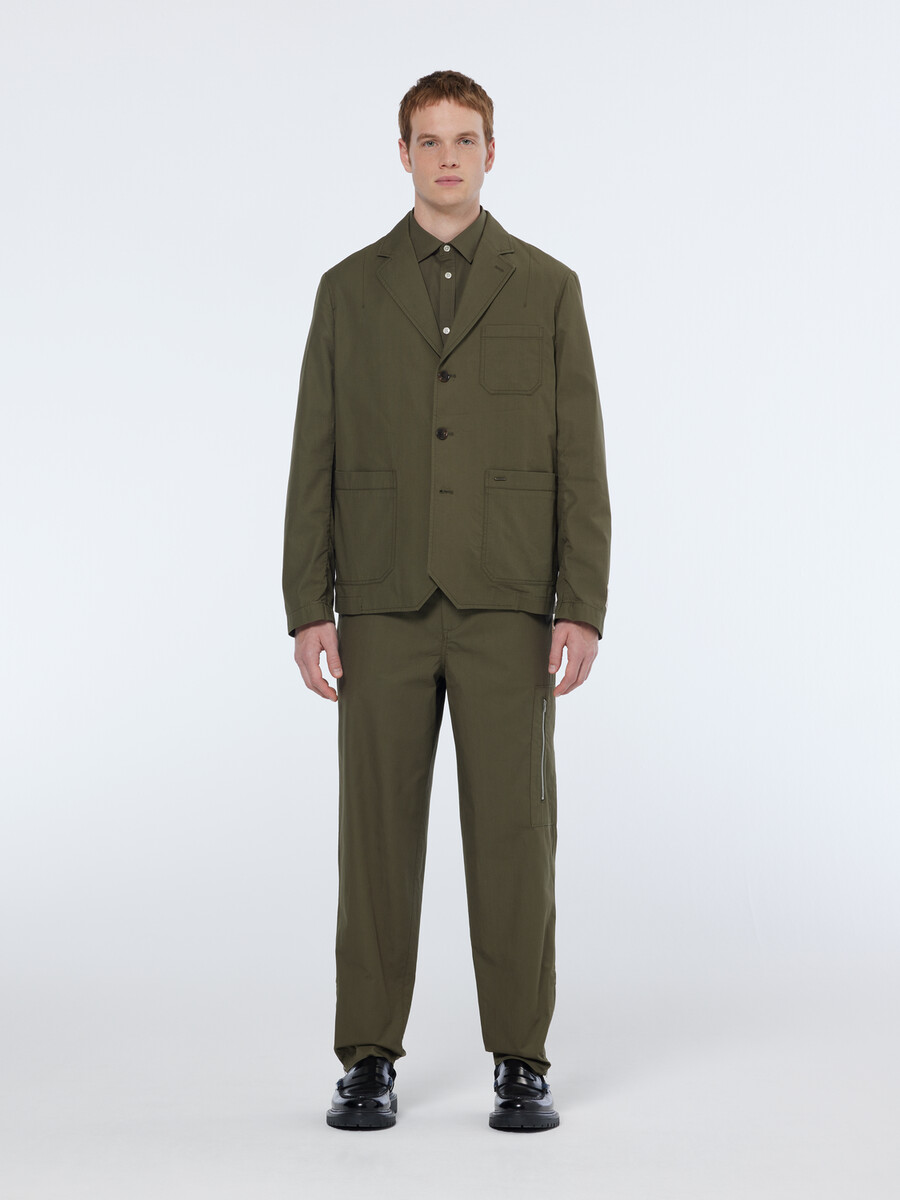 pantalón cargo de algodón antidesgarro de corte recto