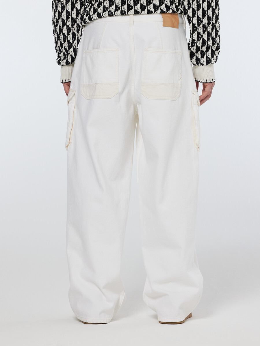 vaqueros cargo holgados the daze blanco descolorido