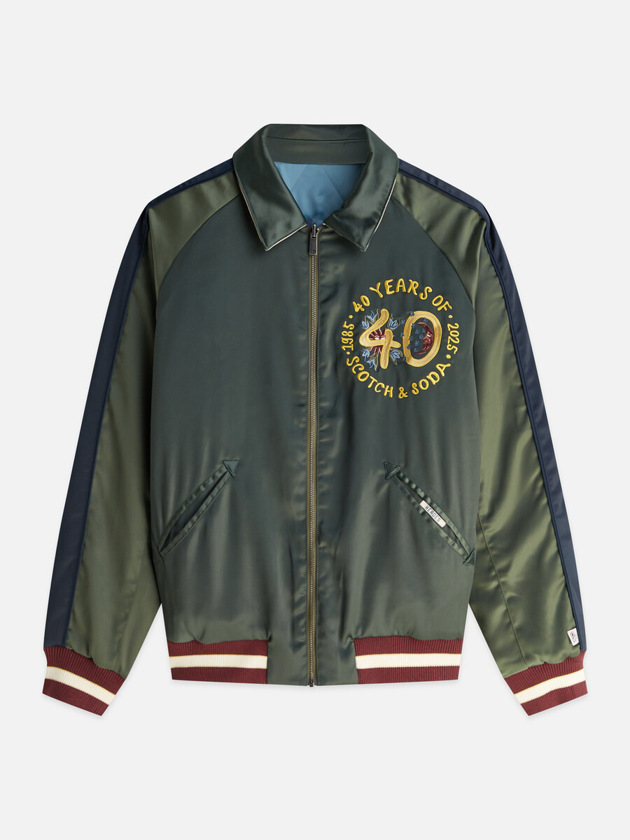 chaqueta bomber de recuerdo del 40.º aniversario