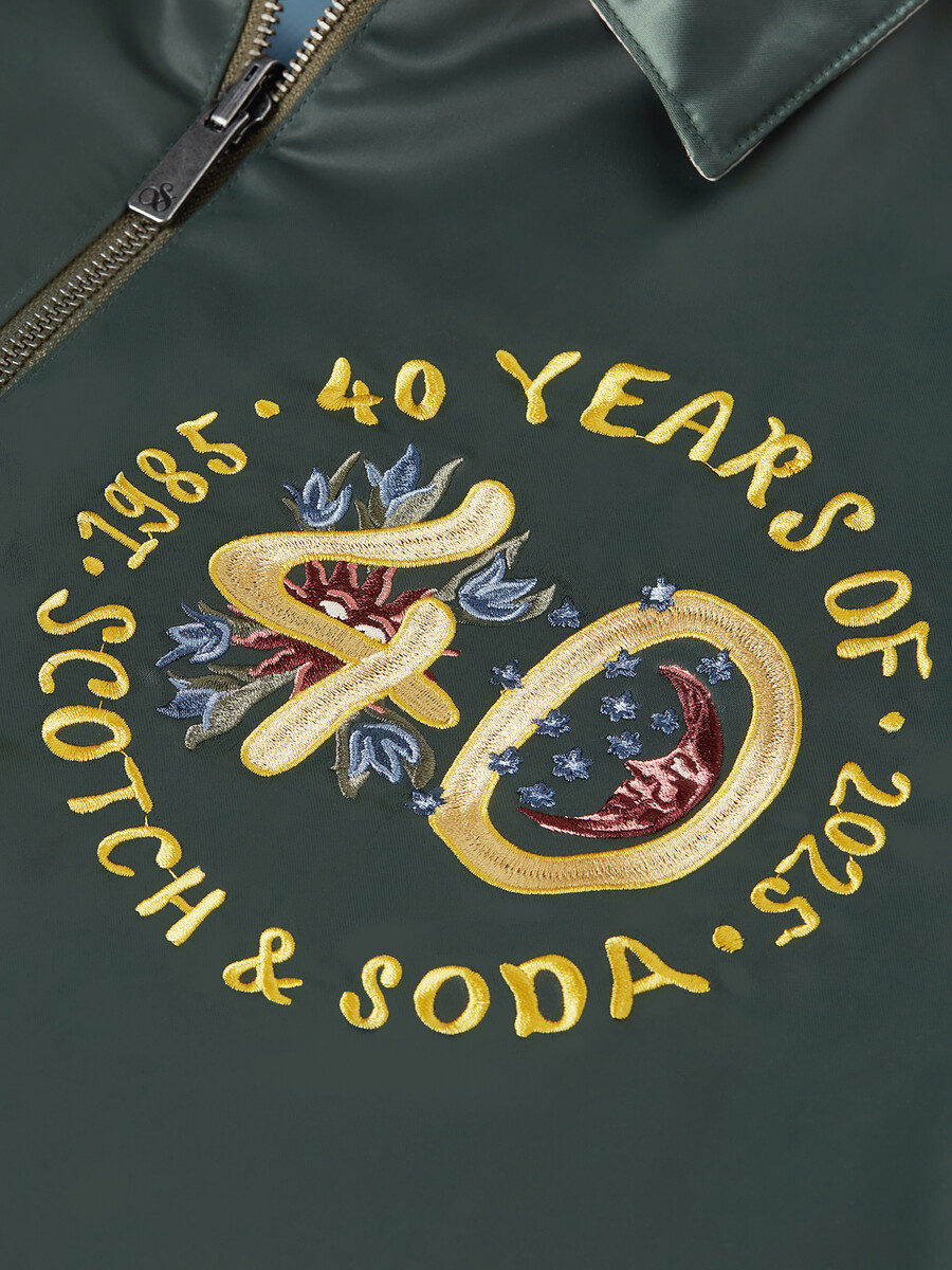 chaqueta bomber de recuerdo del 40.º aniversario