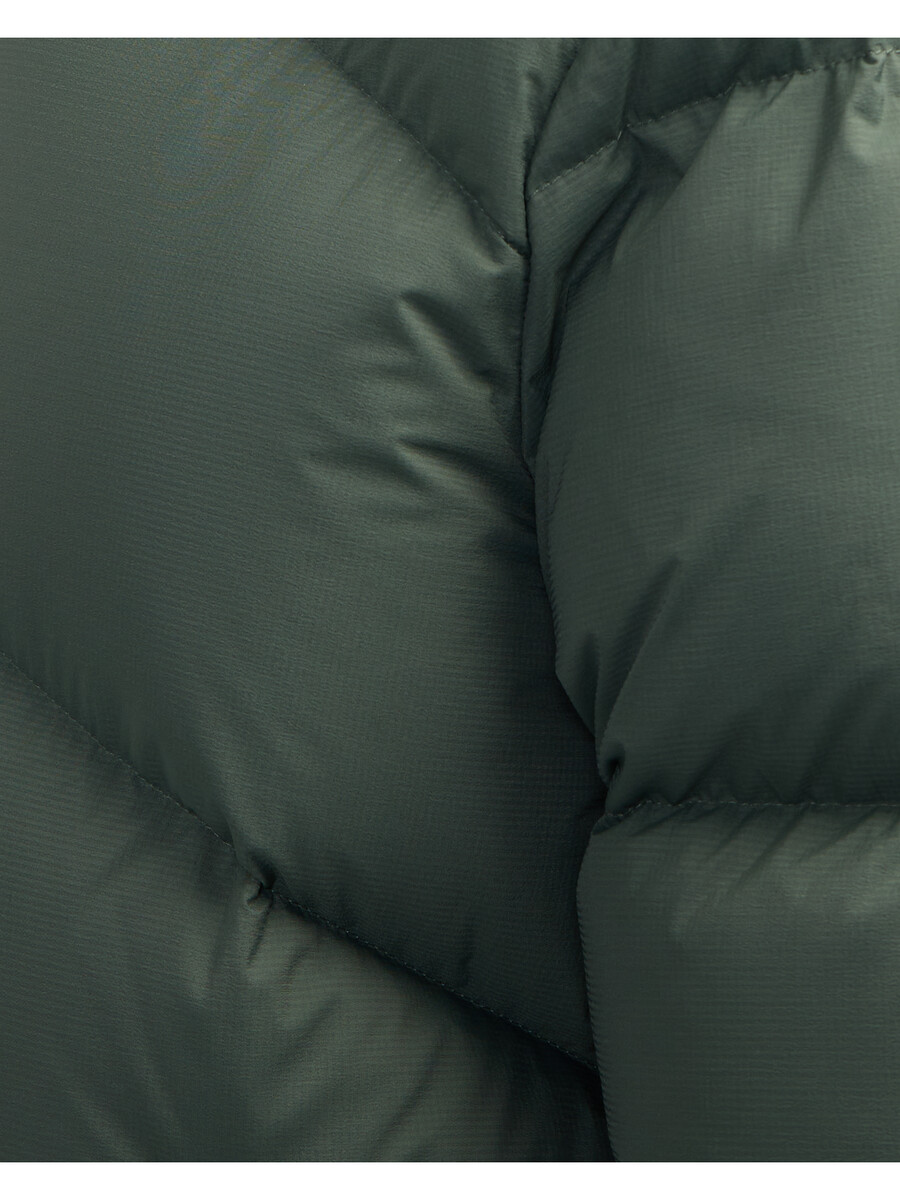chaqueta acolchada con diseño de chevron invertido y caja fallon
