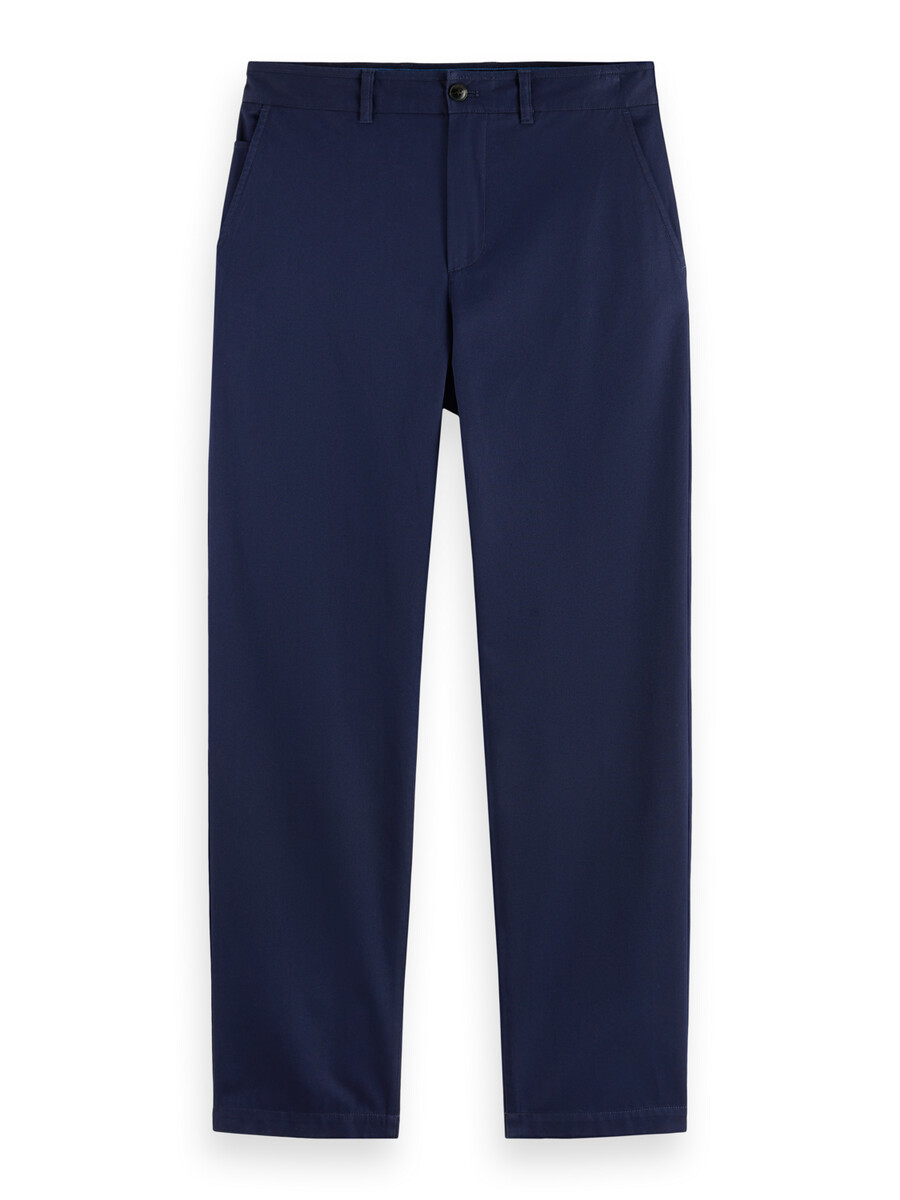 chino de sarga de algodón de corte recto