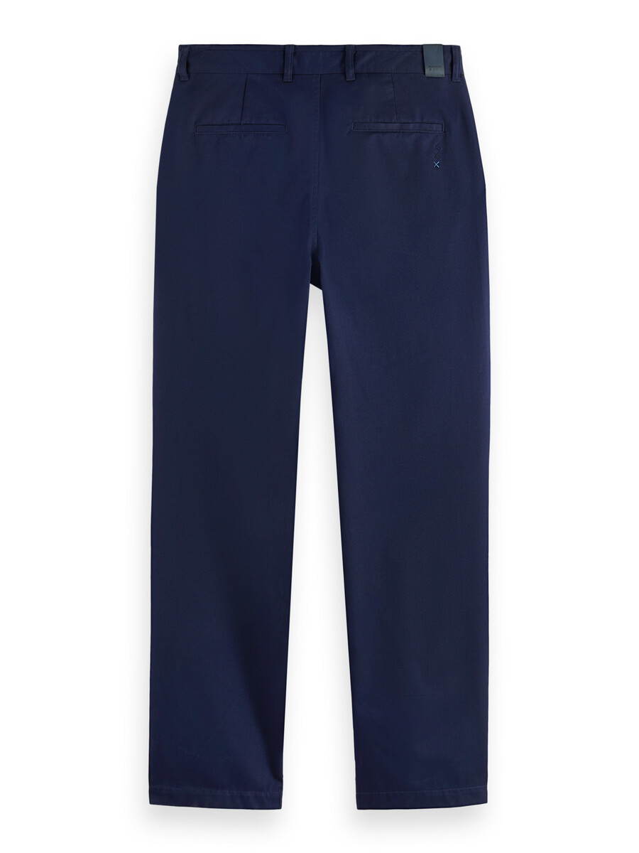 chino de sarga de algodón de corte recto