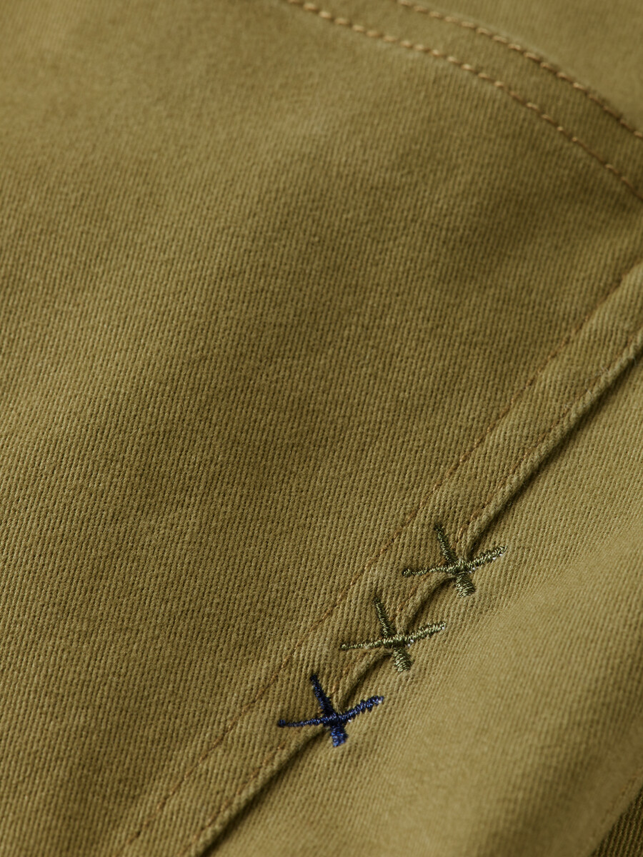pantalón chino de mezcla de algodón lavado ralston