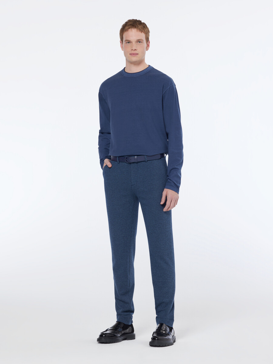chino teñido en hilo de jersey a medida de mott