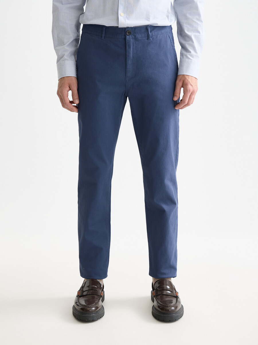 chino de sarga de mezcla de algodón elástico stuart de seasonal core