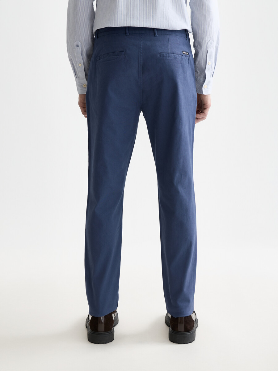chino de sarga de mezcla de algodón elástico stuart de seasonal core