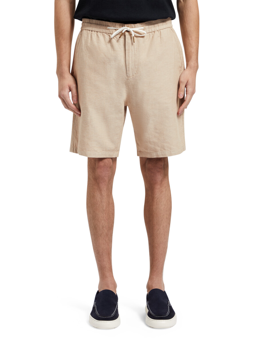 bermudas de sarga de algodón y lino favoritas