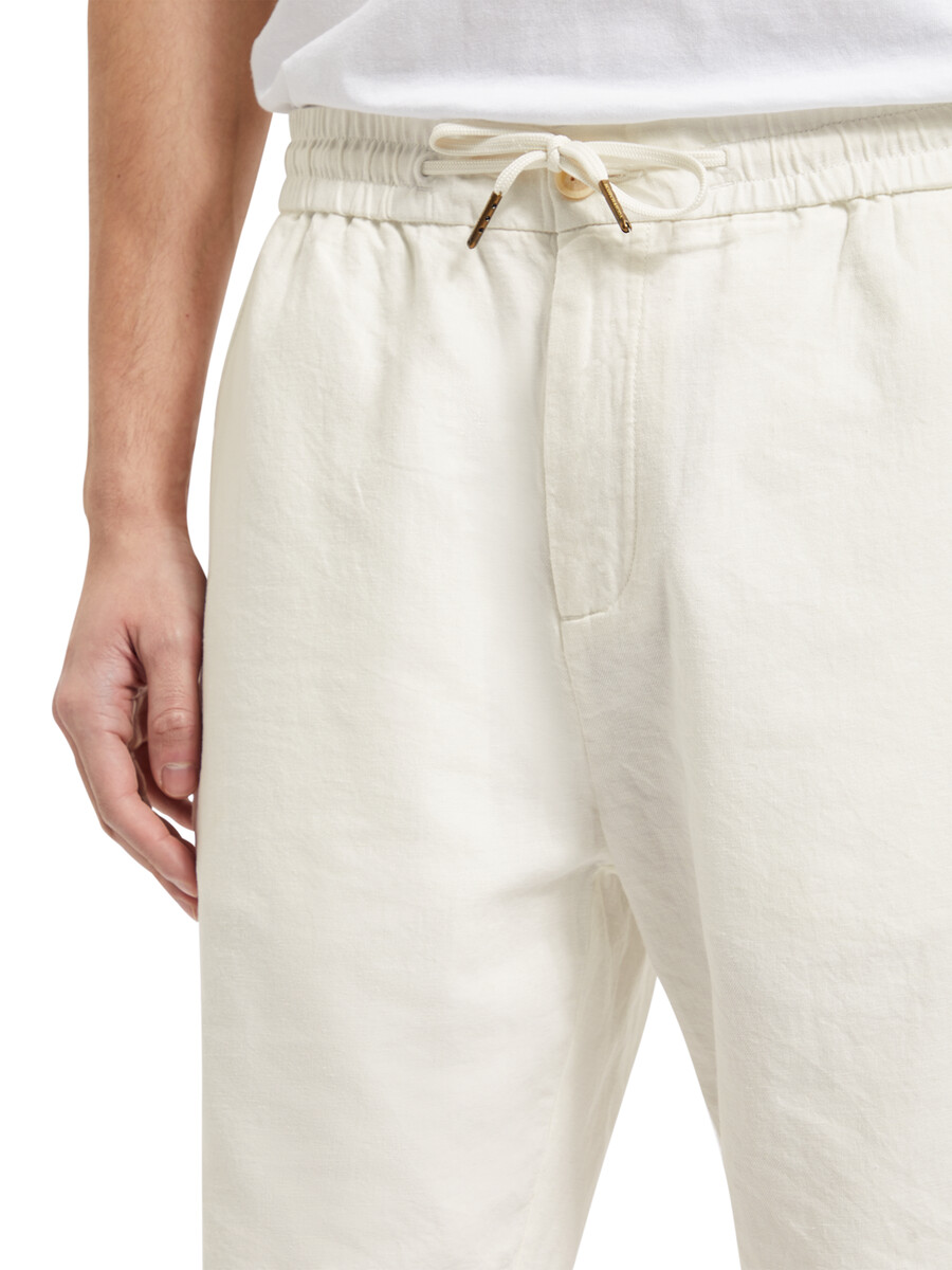 bermudas de sarga de algodón y lino favoritas