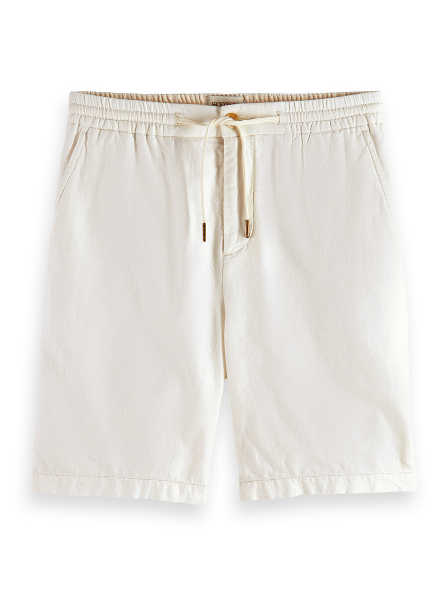 bermudas de sarga de algodón y lino favoritas