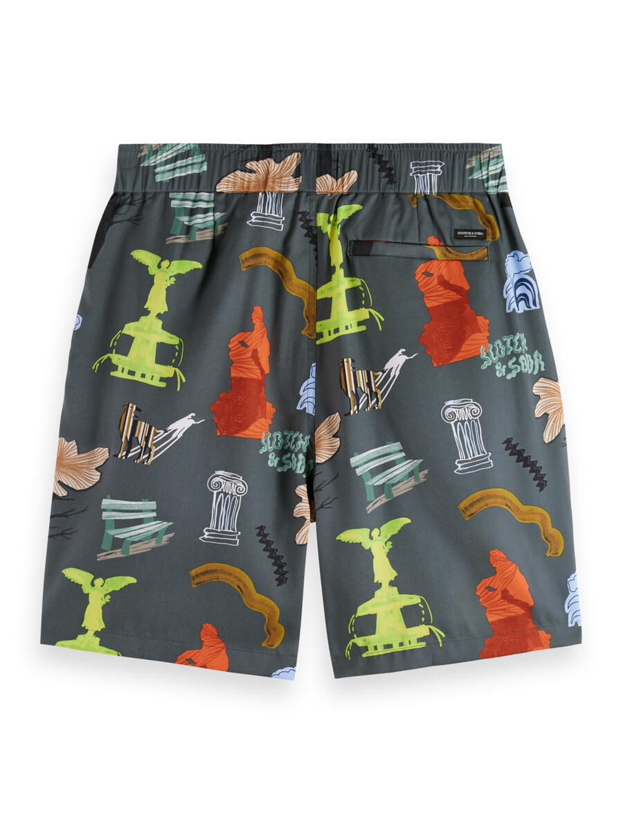 bermudas de corte relajado con estampado de fave park