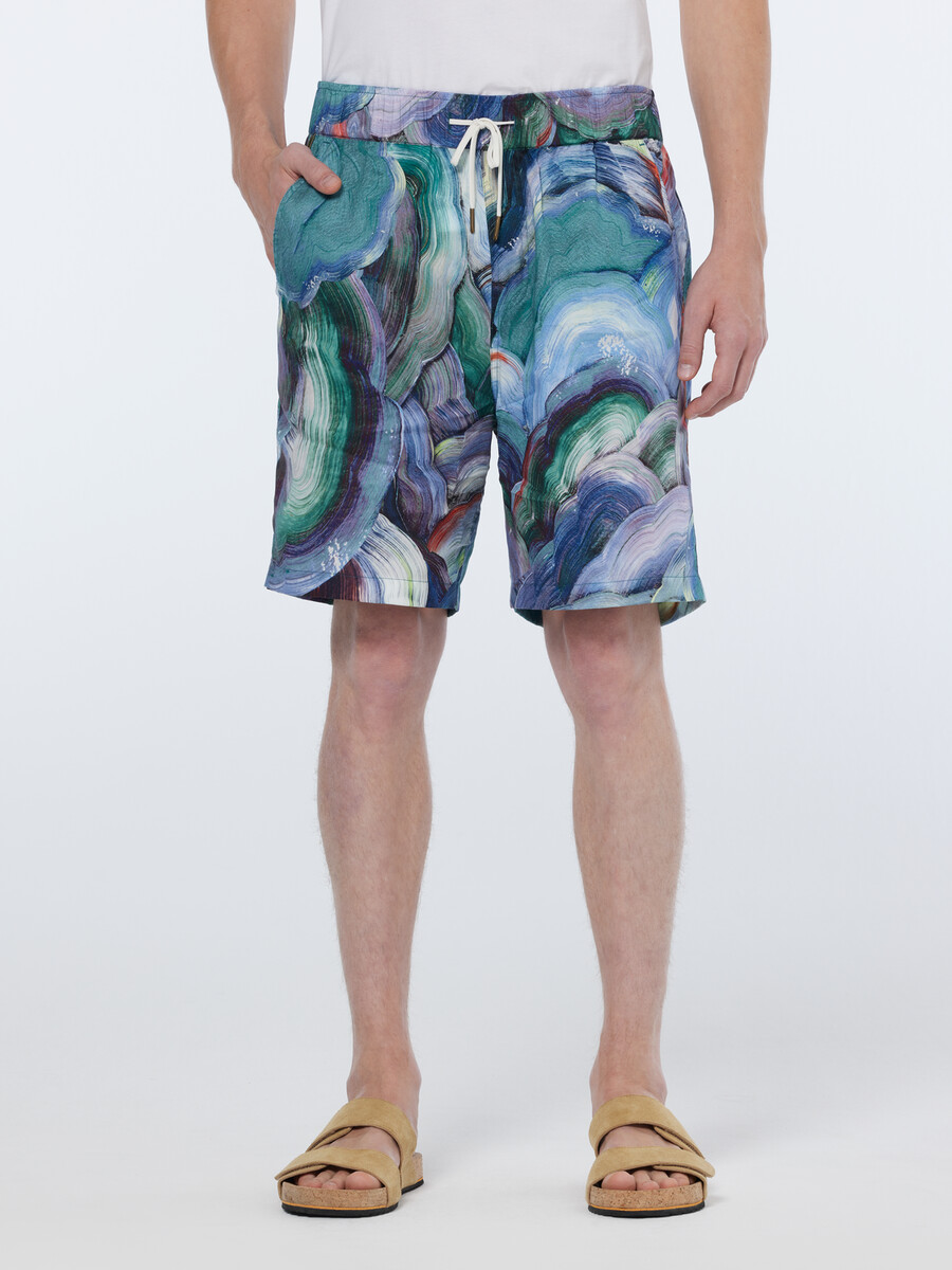 bermudas de corte relajado con estampado abstracto favorito