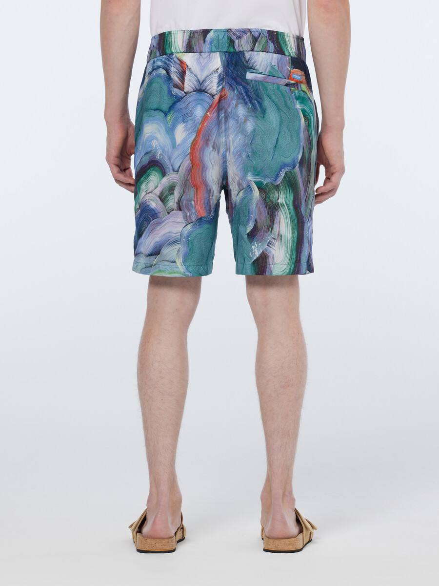 bermudas de corte relajado con estampado abstracto favorito