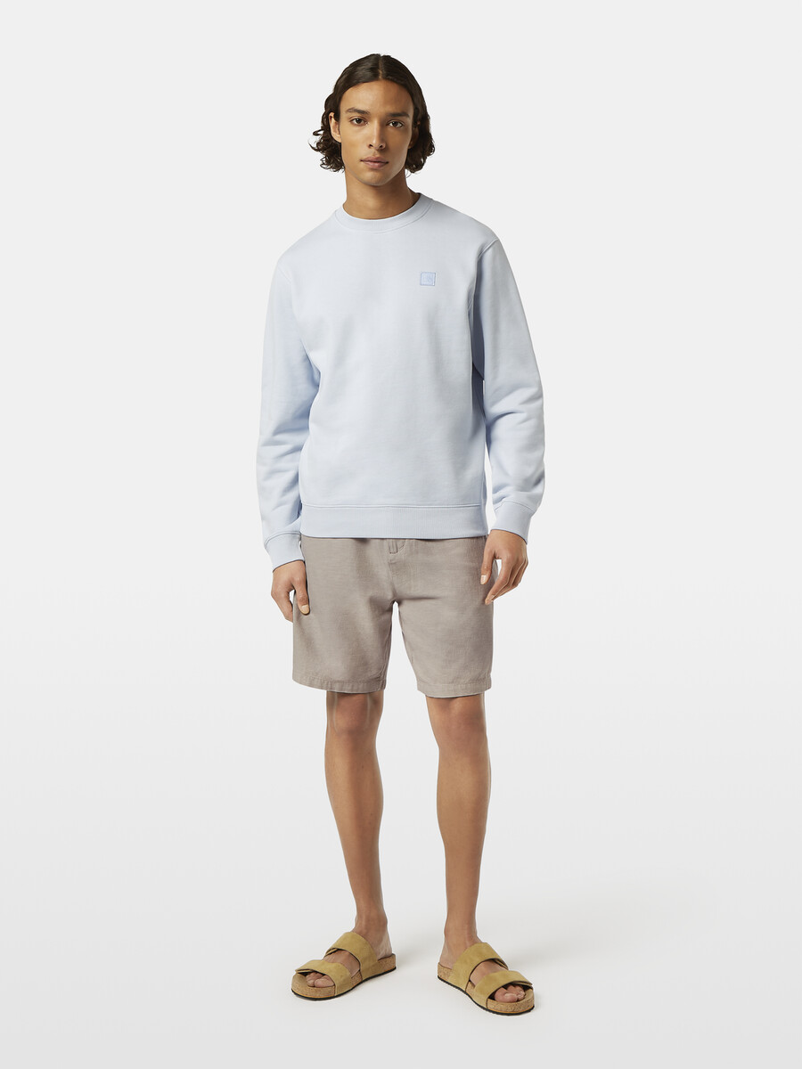 bermudas de sarga de algodón y lino favoritas