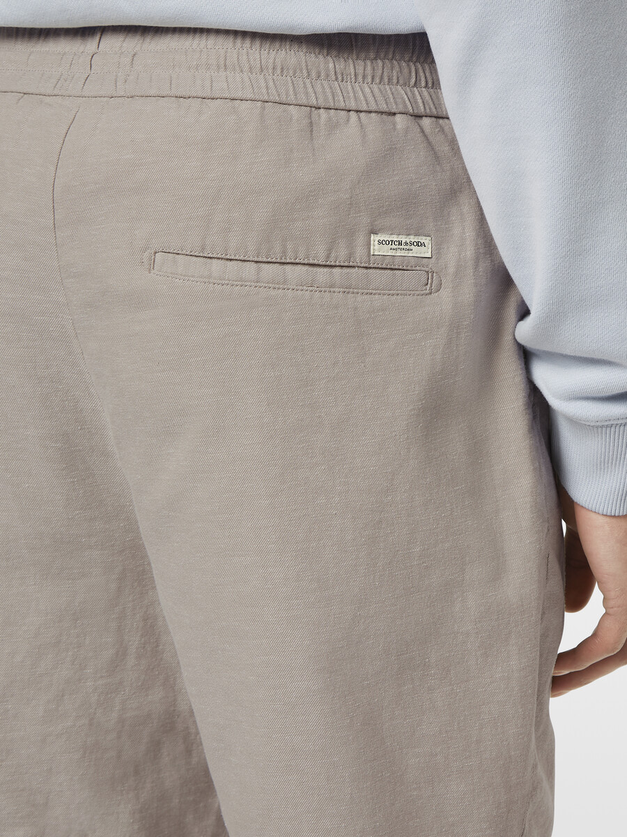 bermudas de sarga de algodón y lino favoritas