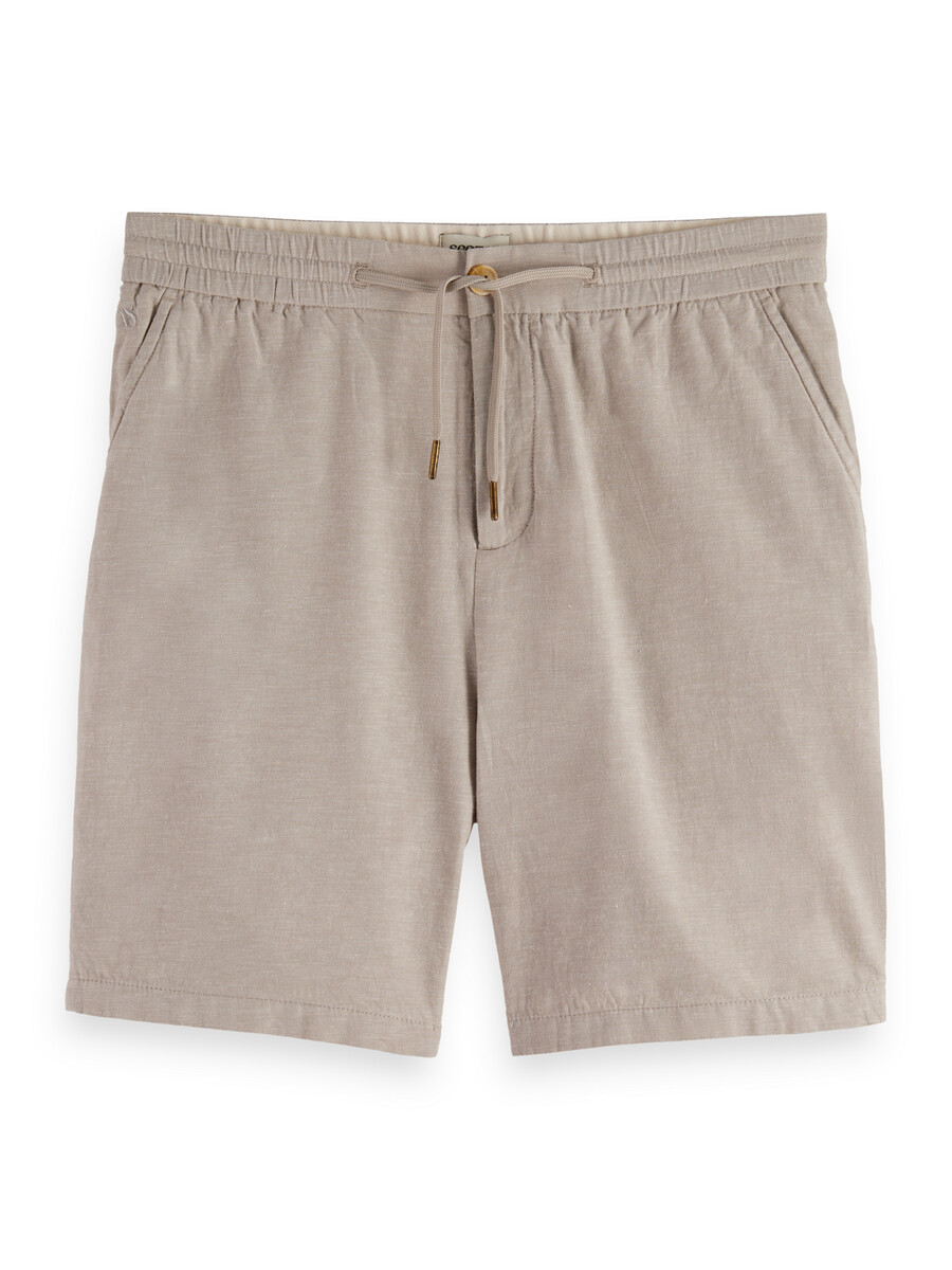 bermudas de sarga de algodón y lino favoritas