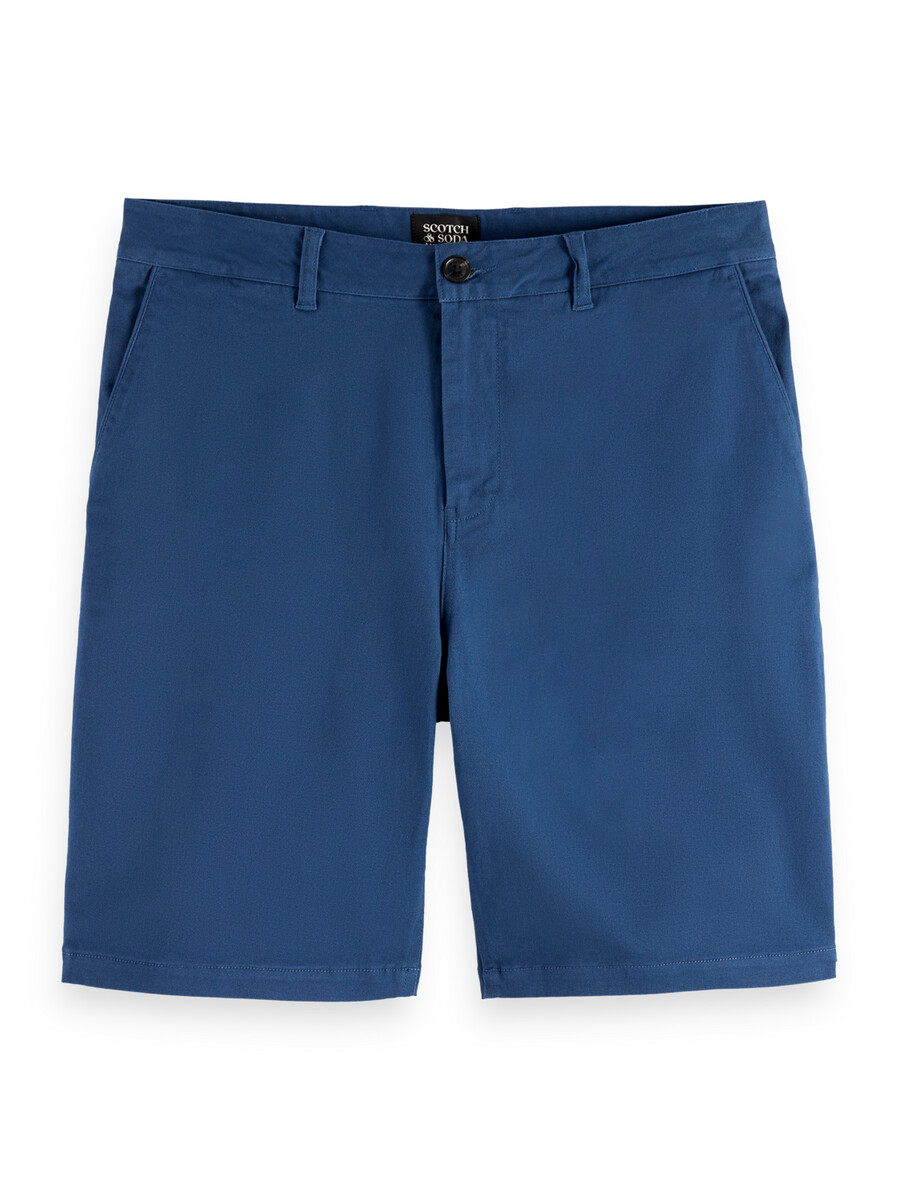pantalones cortos chinos de sarga de mezcla de algodón lavado stuart
