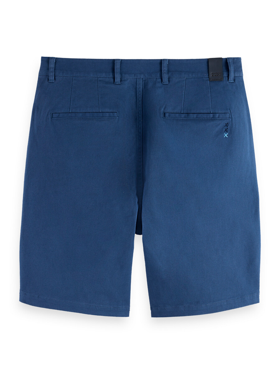 pantalones cortos chinos de sarga de mezcla de algodón lavado stuart