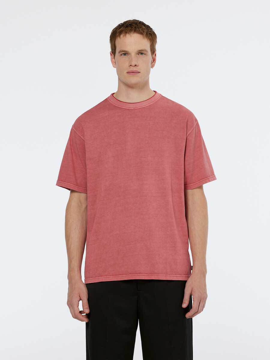 camiseta de corte relajado teñida en prenda