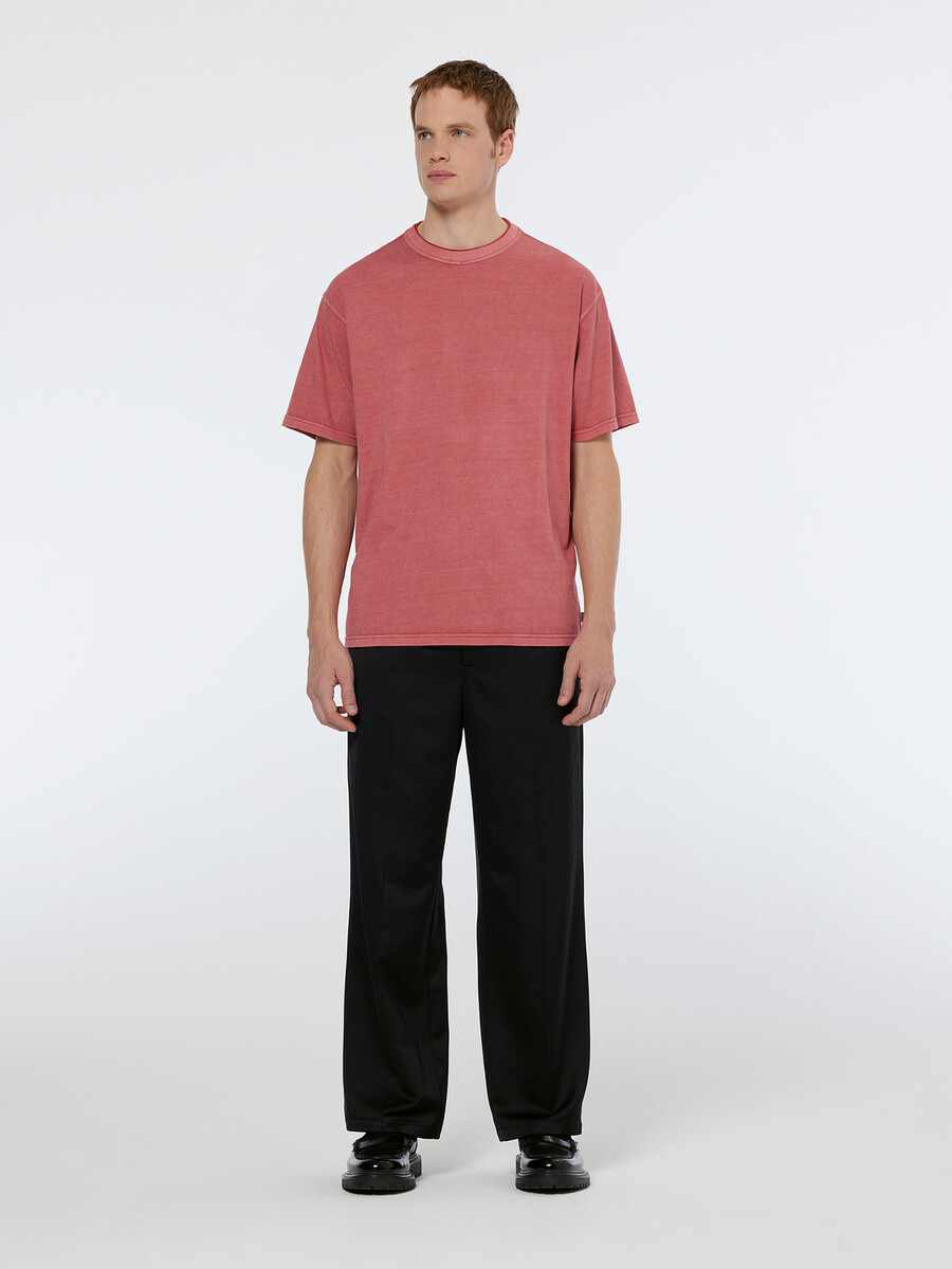 camiseta de corte relajado teñida en prenda