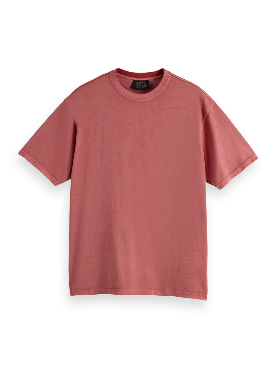 camiseta de corte relajado teñida en prenda