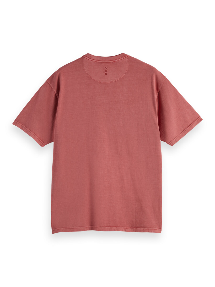 camiseta de corte relajado teñida en prenda