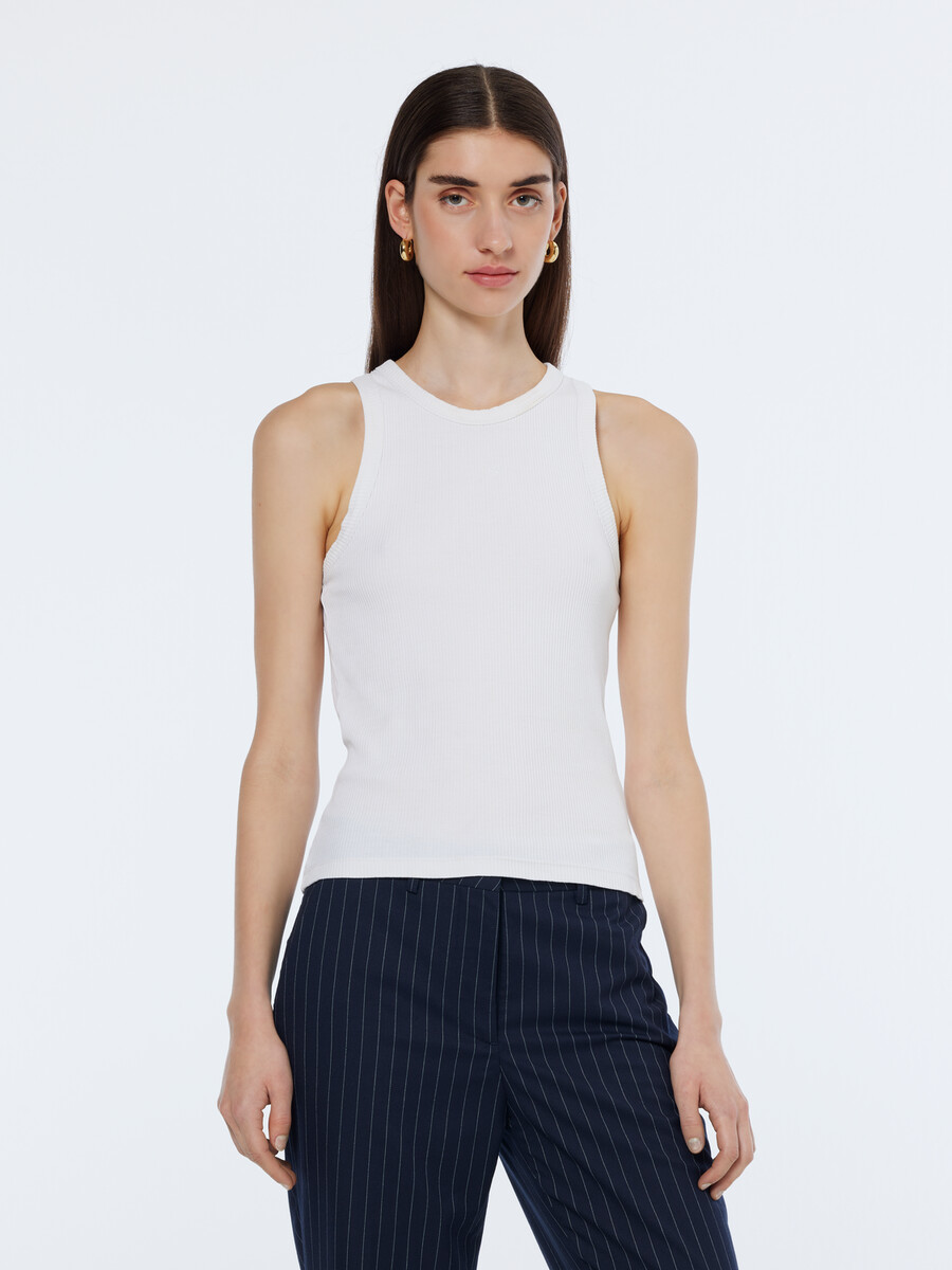 essentials — camiseta de tirantes acanalada