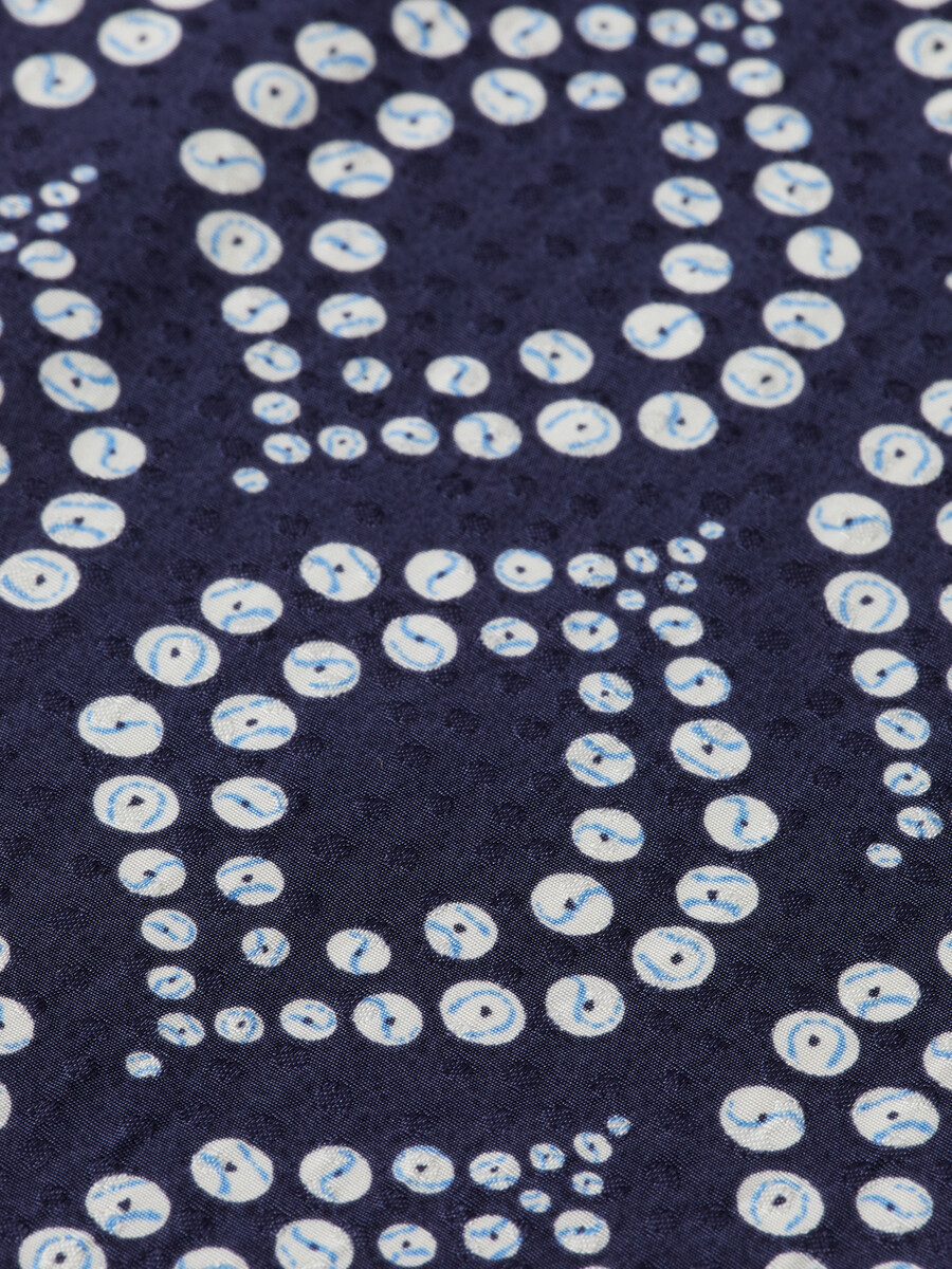 top cruzado de jacquard