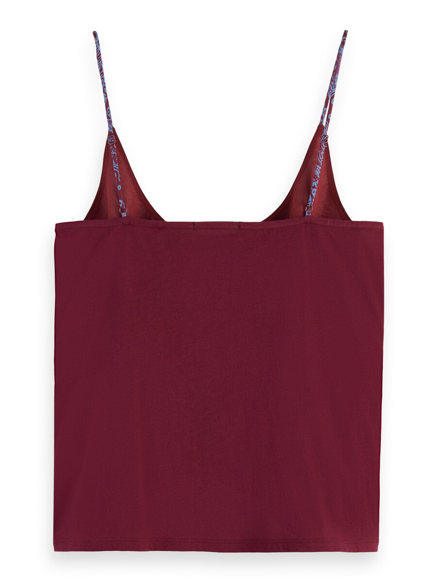 camiseta sin mangas de punto de cachemira