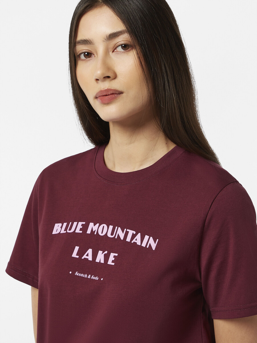 camiseta de corte regular del lago blue mountain