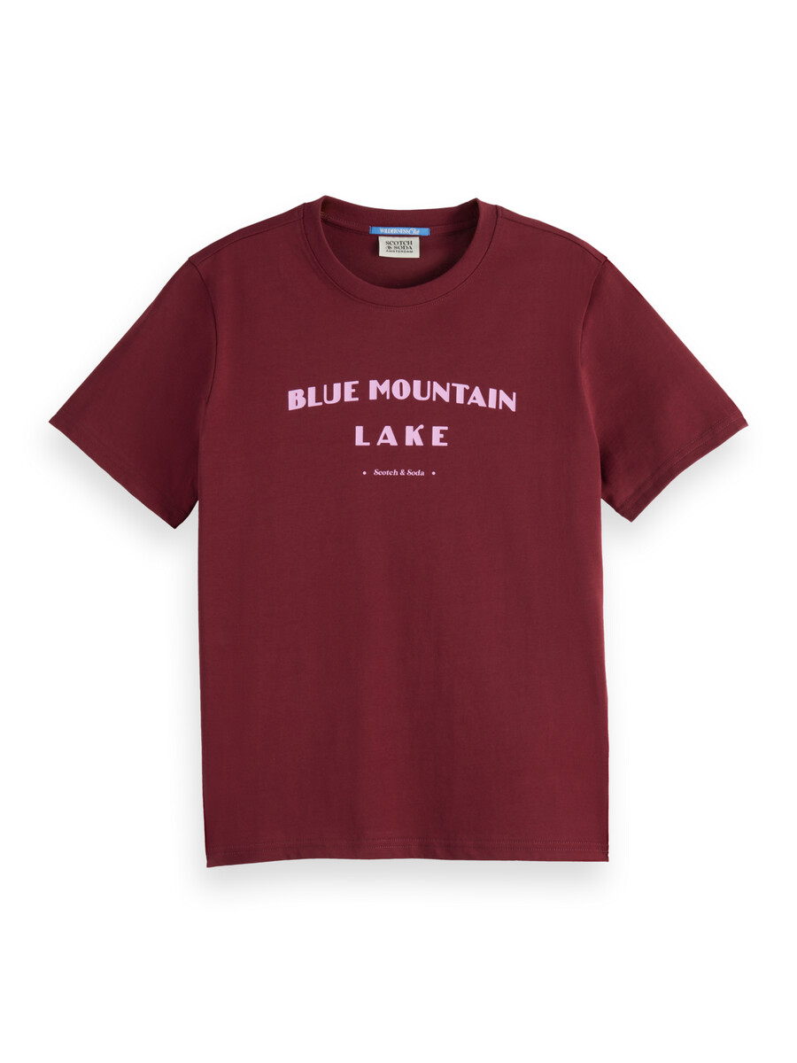camiseta de corte regular del lago blue mountain