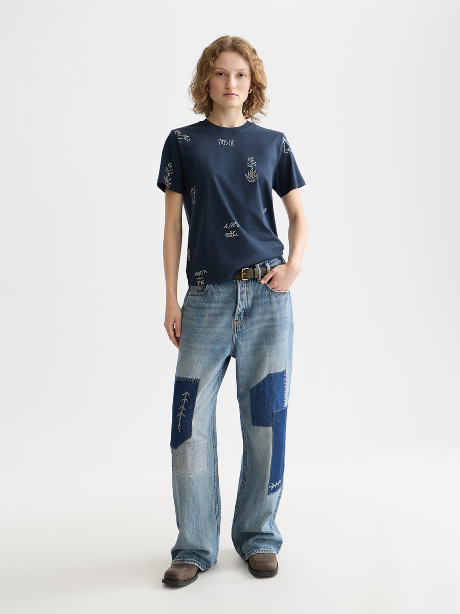 camiseta estampada de corte regular