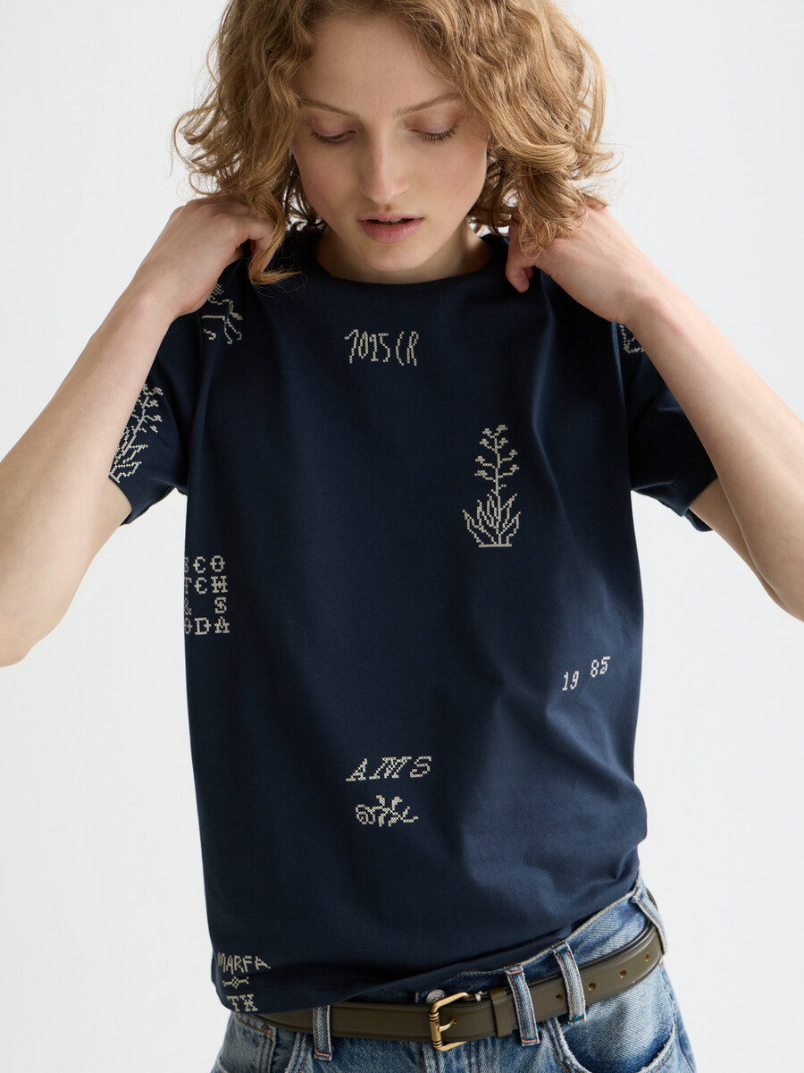 camiseta estampada de corte regular